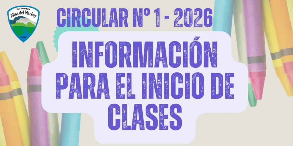Circular informativa inicio de a&ntilde;o escolar 2026